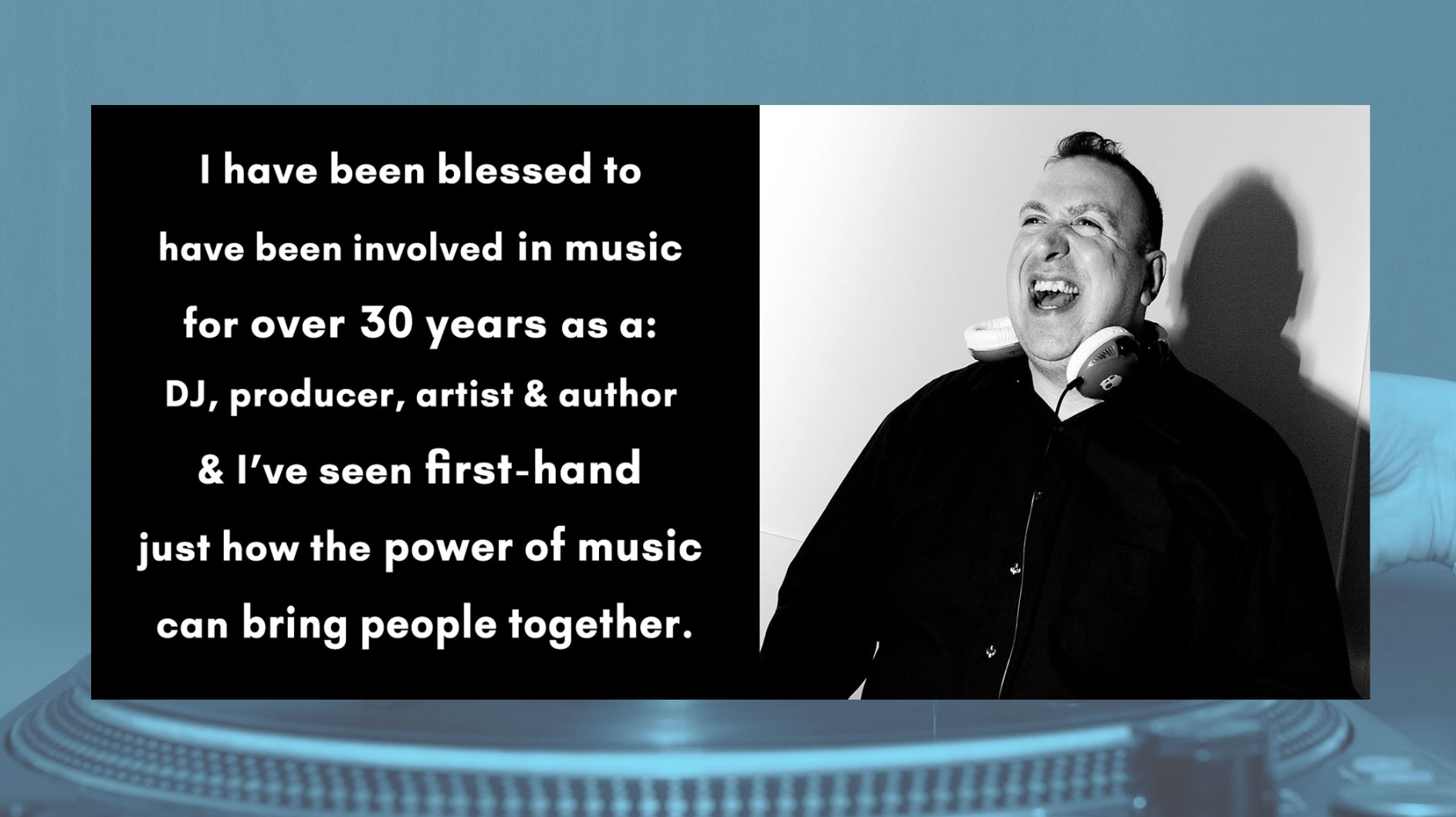 DJ Fattie B - I have been blessed to have been involved in music for over 30 years as a DJ, producer, artist and author. I've seen first-hand just how the power of music can bring people together.